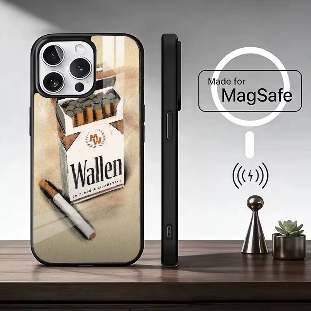 Morgan W-Wallen Singer Phone Case For iPhone17,16,15,14,13,12,11 Plus,Pro Magnetic with Magsafe Wireless Charging
