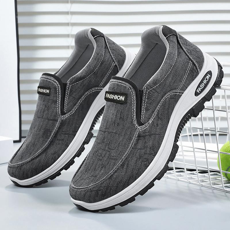 Мужские дышащие удобные слипоны из парусины, повседневные туфли, мягкие лоферы, легкие нескользящие туфли для вождения, лодочные туфли, уличные кроссовки для папы