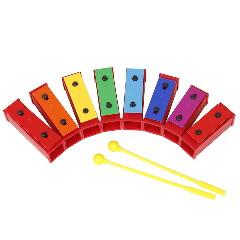 Children Colorful 8-Tone Xylophone Montessori Toy Early Education Musical Instrument Learning Percussion Music Toys For Children