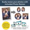 Wedding Bouquet Photo Charm Pin Cascading Double Oval Frame for Bride's Flowers or Boutonniere, Silver plate