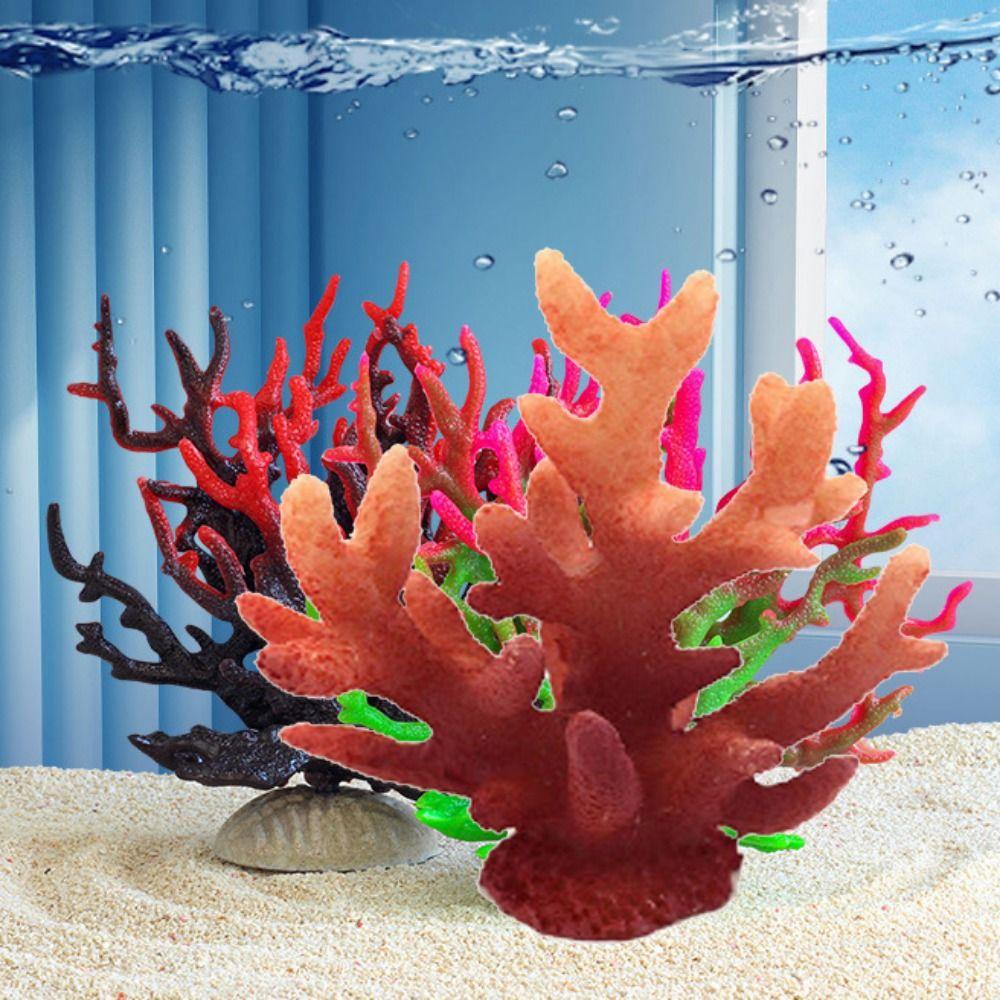 Underwater for Fish Tank Decor Simulation Sea Coral Coral Reef Aquatic Ornament Aquarium Plants