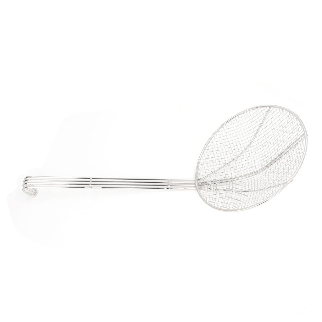 Skimmer Spoon Long Handle Stainless Steel Fine Mesh Wire Strainer Ladle with Hook for Cooking Frying