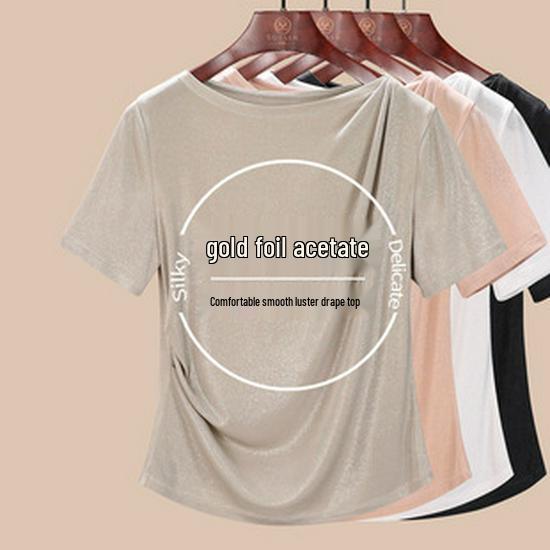 Женский летний базовый слой из мериносовой шерсти: Черная футболка с длинным рукавом, круглым вырезом, облегающего кроя (Коллекция 2025 г.)