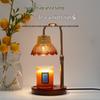 Retro Glass Aromatherapy Wax Melt Lamp - Flameless Scented Bedroom Night Light Desk Decor