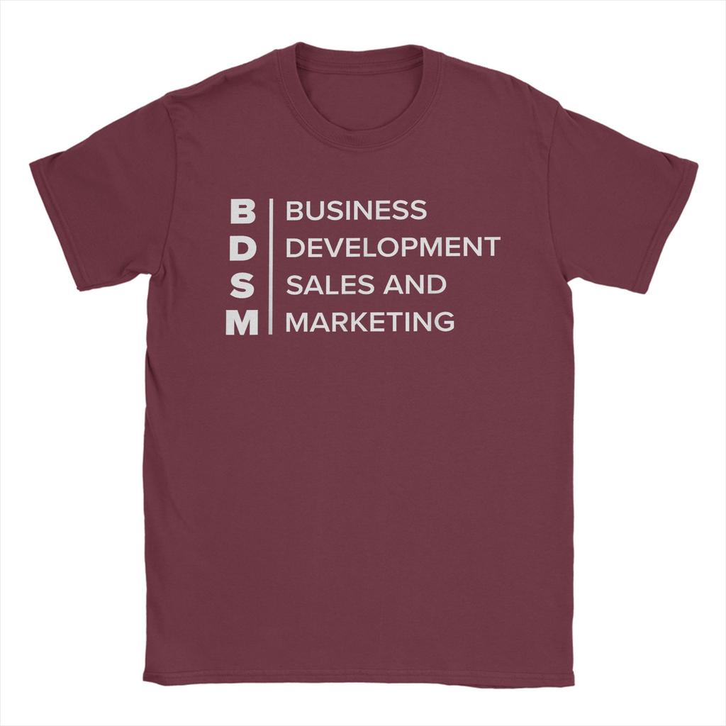 BDSM Business DevelopUnisext Sales and Marketing TShirt Unisex Crew Neck 100 Cotton T Shirt  Short Sleeve Tee Shirt Summer Clothes