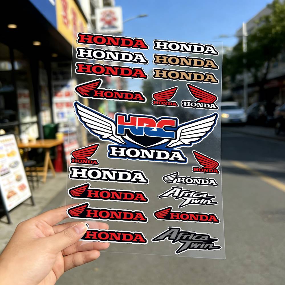 AAAHM1 ДЛЯ HONDA RACING Долговечная Водонепроницаемая Светоотражающая Наклейка Маскировка Царапин Подходит для Мотоцикла Автомобиля Шлема Холодильника Стакана для Воды Декали