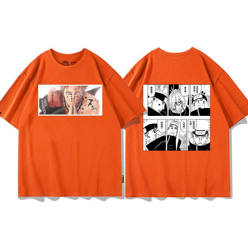 Anime New Childrens Tshirt Naruto Xiao Organizes Six Payne Anime Cotton Doublesided Printing Parentchild Casual Tshirt