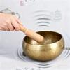 Тибетская звуковая терапия Поющая чаша Ручная работа Латунная поющая чаша Йога Медитация Будда Звуковой колокольчик Инструмент для исцеления и снятия стресса