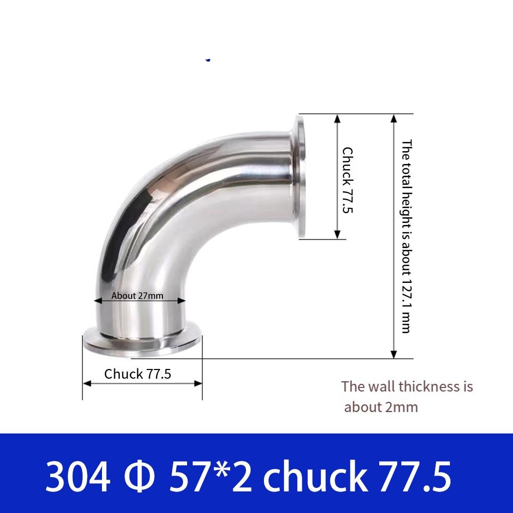 Совместимый с Tri Clamp санитарный угловой фитинг с соединением под прямым углом