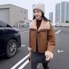Women's 2024 Winter Lamb Wool Lapel Fur Coat