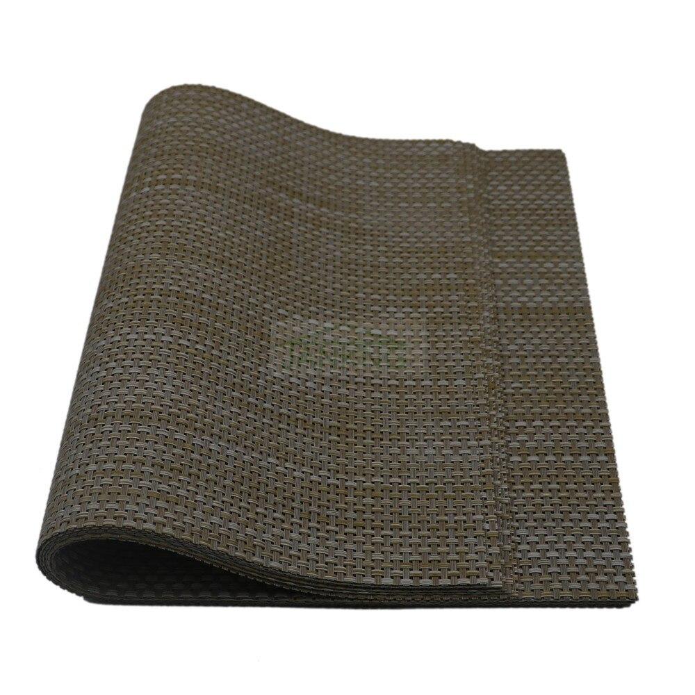 6 шт., экологически чистый разноцветный плед из ПВХ, набор ковриков для столовых приборов, золотой коврик для обеденного стола, противоскользящий теплоизоляционный коврик для столовых приборов