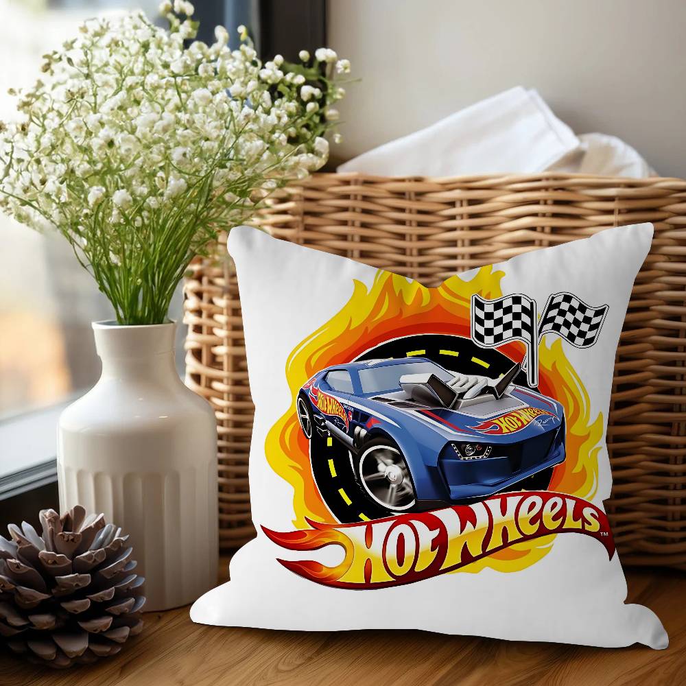 Подушка Hot Wheels Подарок Украшение для дома и офиса Спальня Диван Наволочка для автомобильной подушки 45x45