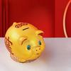 Ceramic Pig Money Jar Gold Coin Saving Box Decorative Piggy Bank  New Year Celebration
