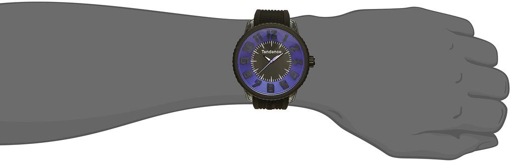 Часы FLASH Flash Blue Dial Stainless Steel Mineral Glass Quartz 51MM Watch TG530008 Black [Tendence] Мужские [Товар]