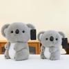 Soft Sitting Grey Koala Plush Toy Realistic Stuffed Animal Koala Hugging Pillow Christmas Gifts for Kids