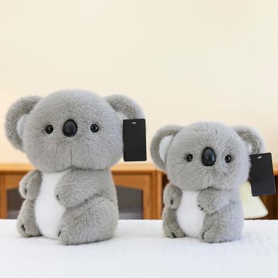Мягкая сидящая серая плюшевая игрушка коала, реалистичная мягкая игрушка коала, подушка для обнимания, рождественские подарки для детей