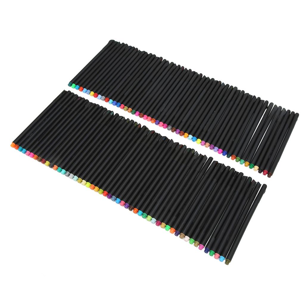 Fine Tip Pens 100 Colors Fast Drying Glossy Ink Output 0.4mm Needle Tube Minimize Oozing Fineliner