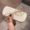 Ladies Ultralight Luxury Cat Eye Plain Eyewear Men Women Anti-blue Light Glasses Unisex Vintage Cat Eye Eyeglasses for Party