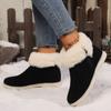 Winter Women's Plush Cotton Shoes Fashion Zipper Keep Warm Platform Shoes for Women Snow Boots Outdoor Casual Women's Ankle Boots