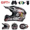 DOT Certified Full Face Off-Road Motorcycle Helmet Dirt Bike ATV Trail Riding Safety Gear