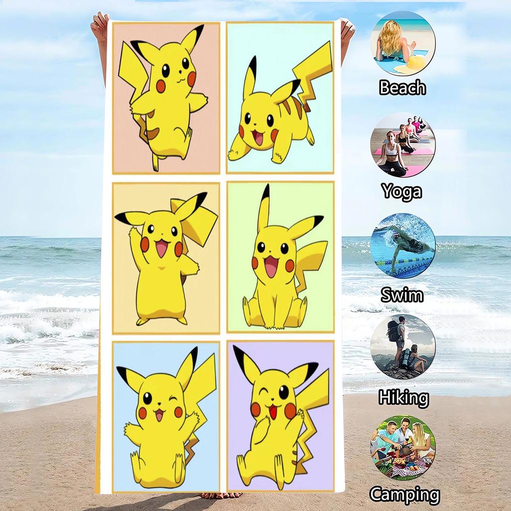 Electric Mouse Shower Cartoon Large Microfiber Travel Picnic Pool Cute Towel for Kid Bathroom Women Bathroom