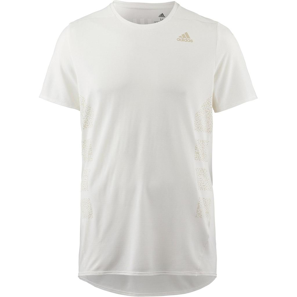 Adidas T Shirts Men's White Crew Neck Moderate Straight Fit CZ0299