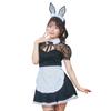 Clearstone GLOWHOLIC Cosplay Halloween Bunny Maid M Black Women's