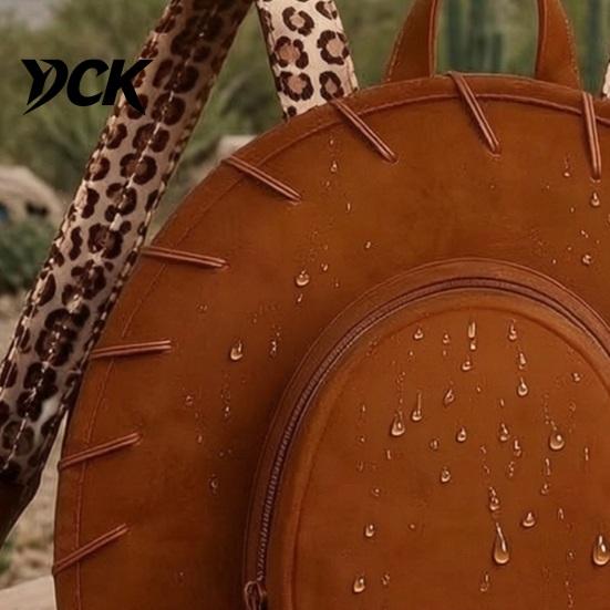 Retro Cowboy Hat Design Daypack Western Cowgirl Backpack, Style Backpack with Adjustable Straps, Durable Denim Material Pack for Women Travel