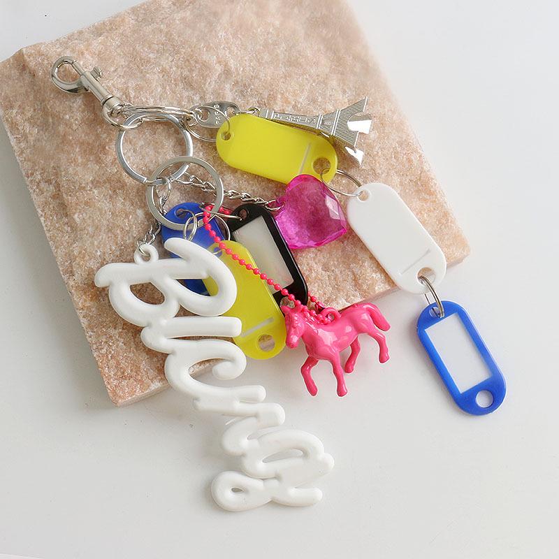 2024 Усовершенствованный мягкий силиконовый кулон для сумки с буквами и брелок
