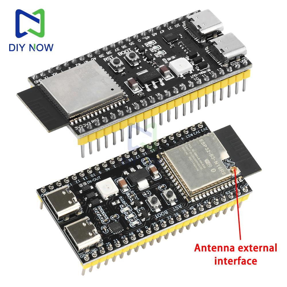 Отладочная плата ESP32-S3-DevKitC-1 с модулем BT 2.4G Wifi для Arduino 8 МБ PSRAM 16 МБ FLASH N16R8 42 контакта CH340C Type-C ESP32 S3