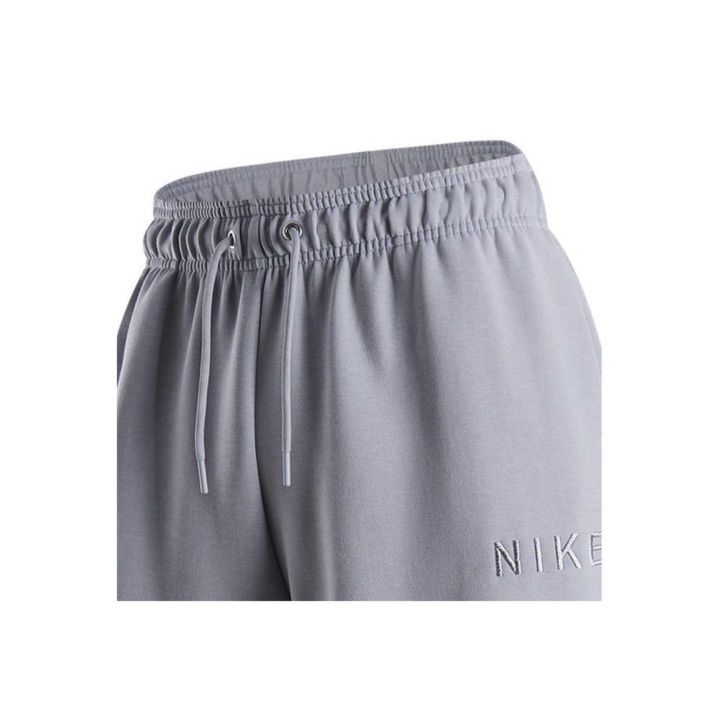 Nike Однотонные трикотажные джоггеры женские на шнурке серо-фиолетовые HF0423-012