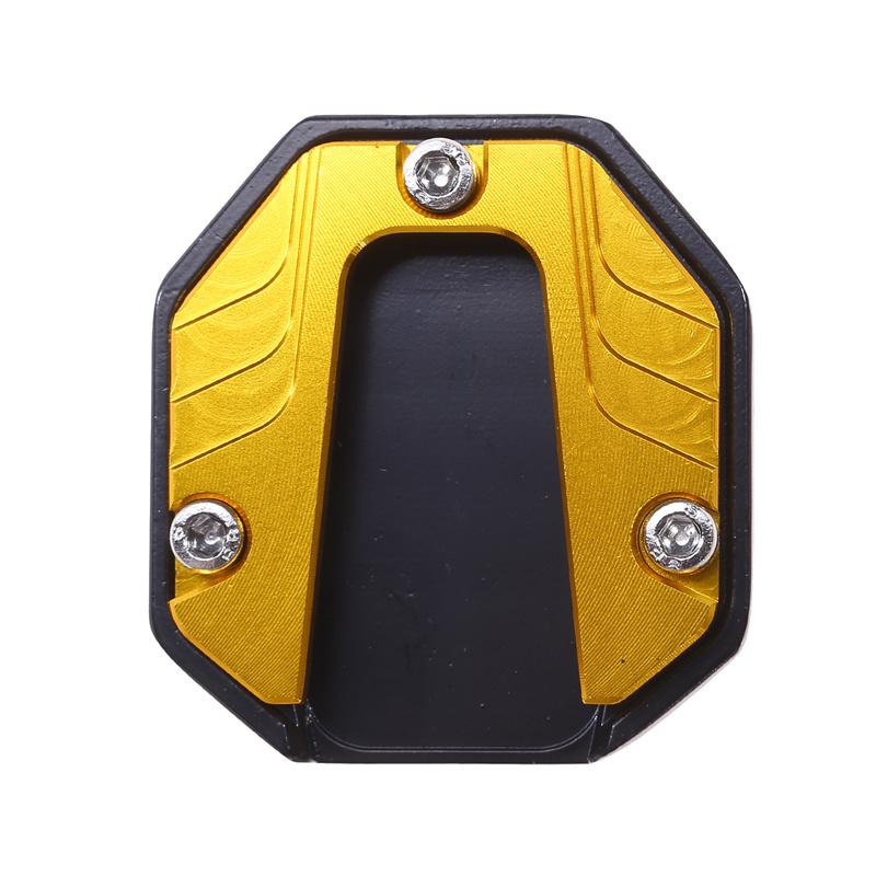 Motorcycle Aluminum Alloy Foot Support Pad Increased Anti-Slip Base Side Support Extended Foot Pad for Motorcycle Bicycle