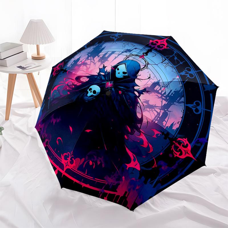 Dark Fantasy Reaper: Gothic Artwork StickerUmbrella, Portable 3-Fold Umbrella for Men & Women,Christmas Gift ES330
