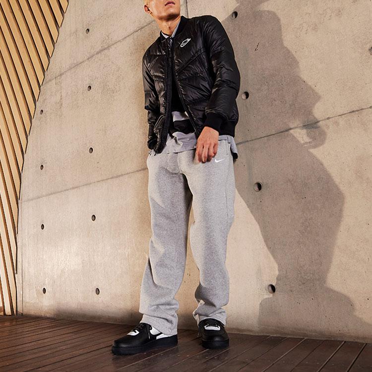 Nike Дышащие трикотажные тренировочные брюки на флисовой подкладке, мужские штаны, серые 916274-063