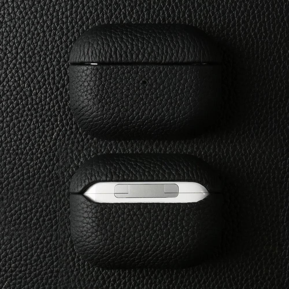 Чехол для Airpods Pro Чехол из натуральной кожи для Airpods 4/3 /2/ Pro 3 2 1 Защитный бокс Чехлы Чехол для AirPods Коровья кожа Зарядный бокс
