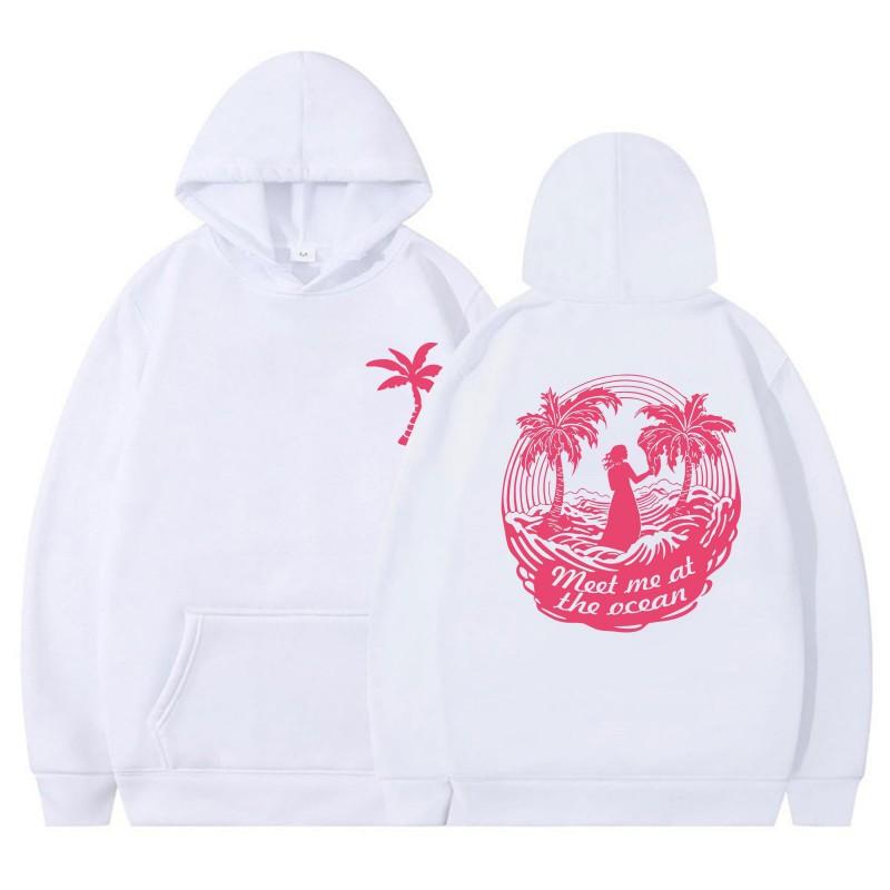 Womens Oversized Hooded Sweatshirt Loose Fit Streetwear Long Sleeve Cotton Blend Floral Print Casual Top