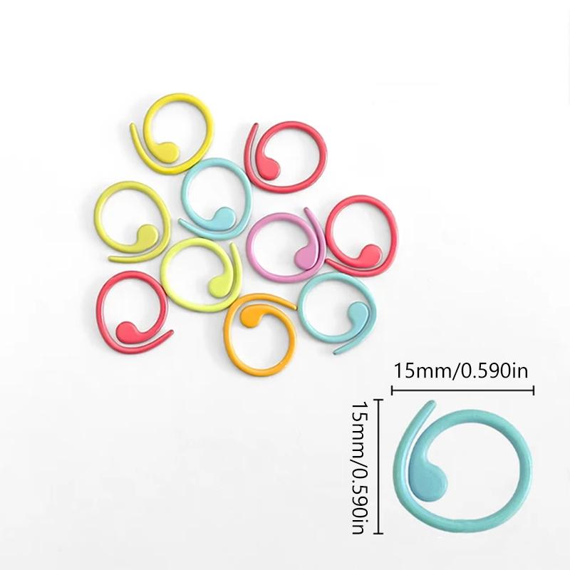 60PCS Geometric-Shaped Metal Stitch Markers,DIY Knitting Supplies, Crochet & Sewing - Decorative & Functional Craft Accessories