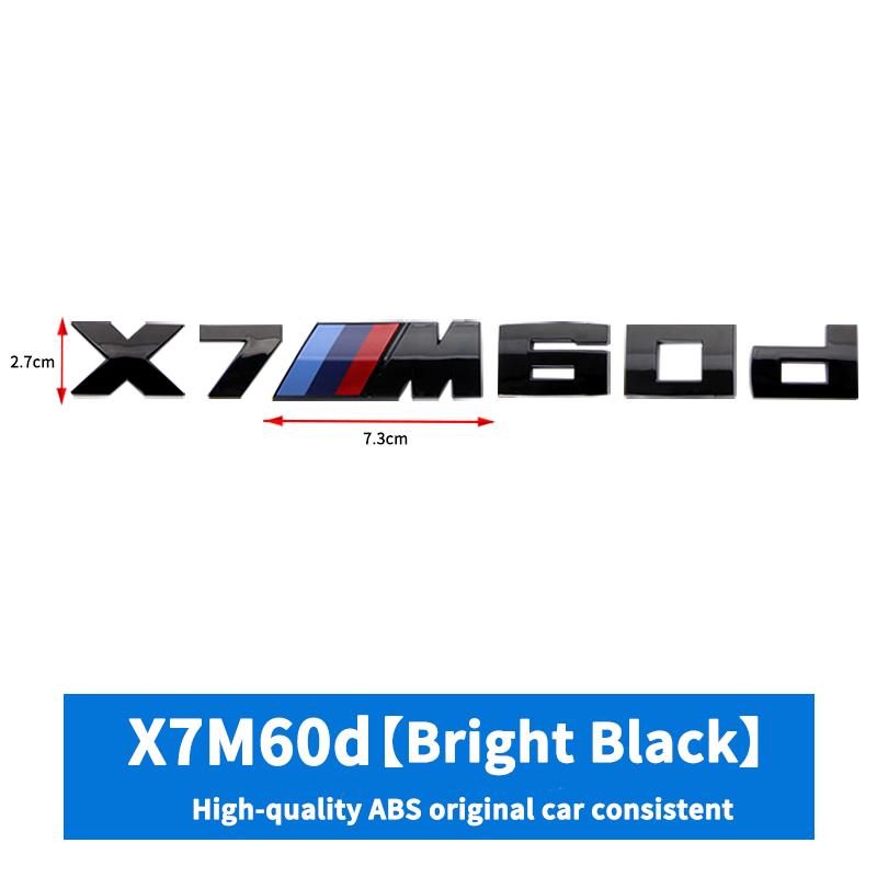 3D ABS M-Standard Sports Competition Emblem Rear Trunk Logo Sticker For BMW M1 X2 X3M X4M X5M X6M X7M Auto Modification Badge CJ7