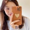 Подходит для чехла для мобильного телефона iPhone15 Мода 13 Любовь Матовый 14 Promax Apple 16 Защитный чехол Однотонный