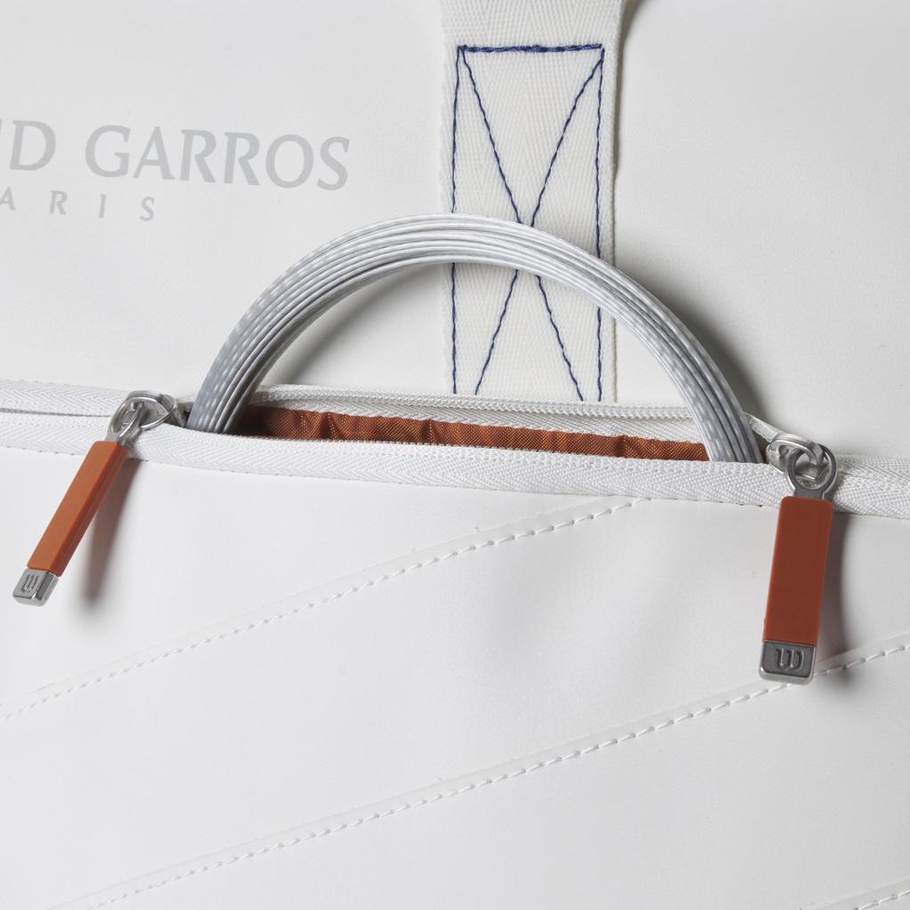 Сумка для теннисной бадминтонной ракетки Super Tour Large Duffel Roland Garros [Wilson] Кремовый/Глинистый