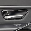 4PCS/Set Carbon Fiber Car Door Handle Stickers Decoration For BMW 3 Series F30 3GT F34 2013-18 Auto Interior Tuning