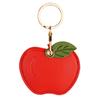 Protective Leather Keychain Anti-lost PU Fruit Key Rings Cartoon Key Holder  For Access Card