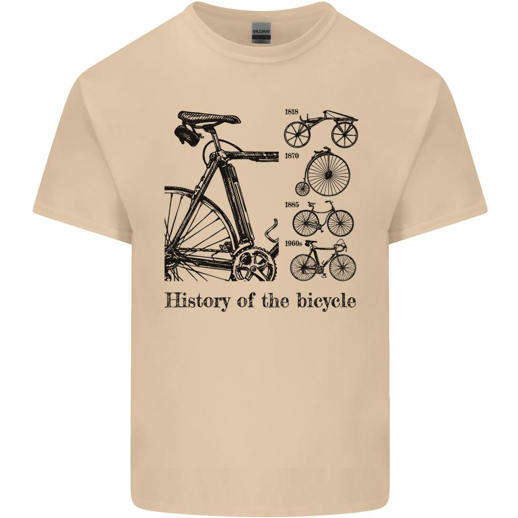 History of the Bicycle Cyclist Cycling Bike Unisexs Light Cotton TShirt