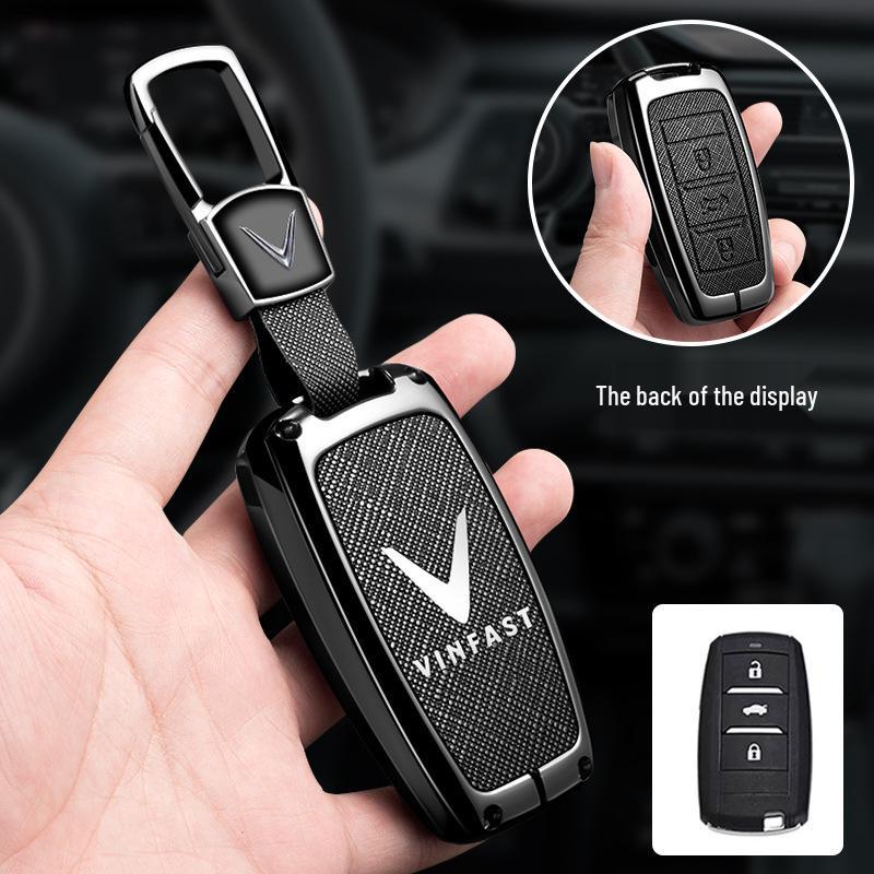 Vinfast Vietnam Car Key Case for Zhonghua V5/VF8 VF3/5/9 High-End Key Bag with Buckle for Men