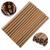30 шт., многоразовые полые деревянные трубки из бамбуковой соломы для кухни