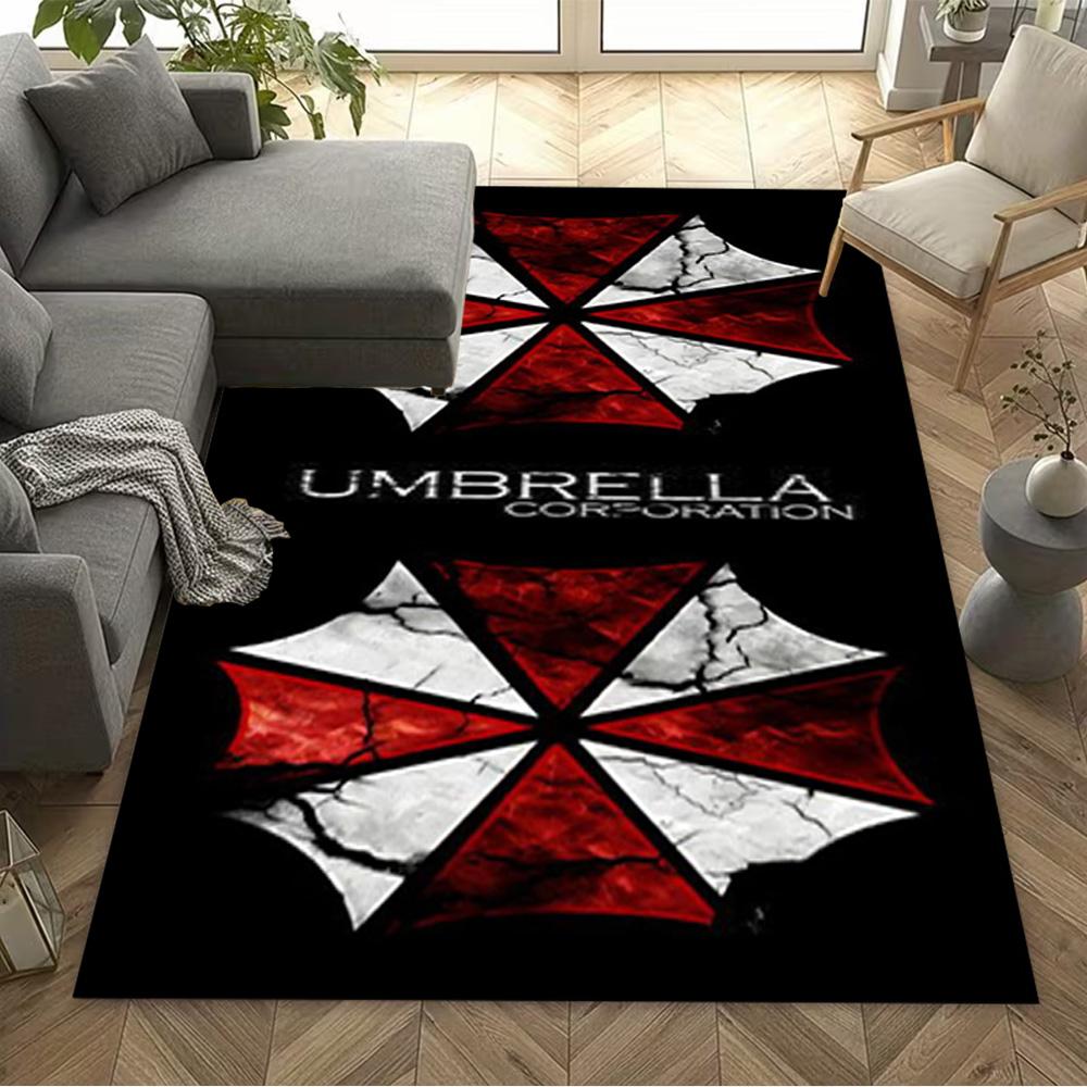 Umbrella Corporation Logo Floor Mat Design for Bedrooms Playrooms Living Rooms Kitchen Anti-slip Rug Decorate Offices Gift for Festivals