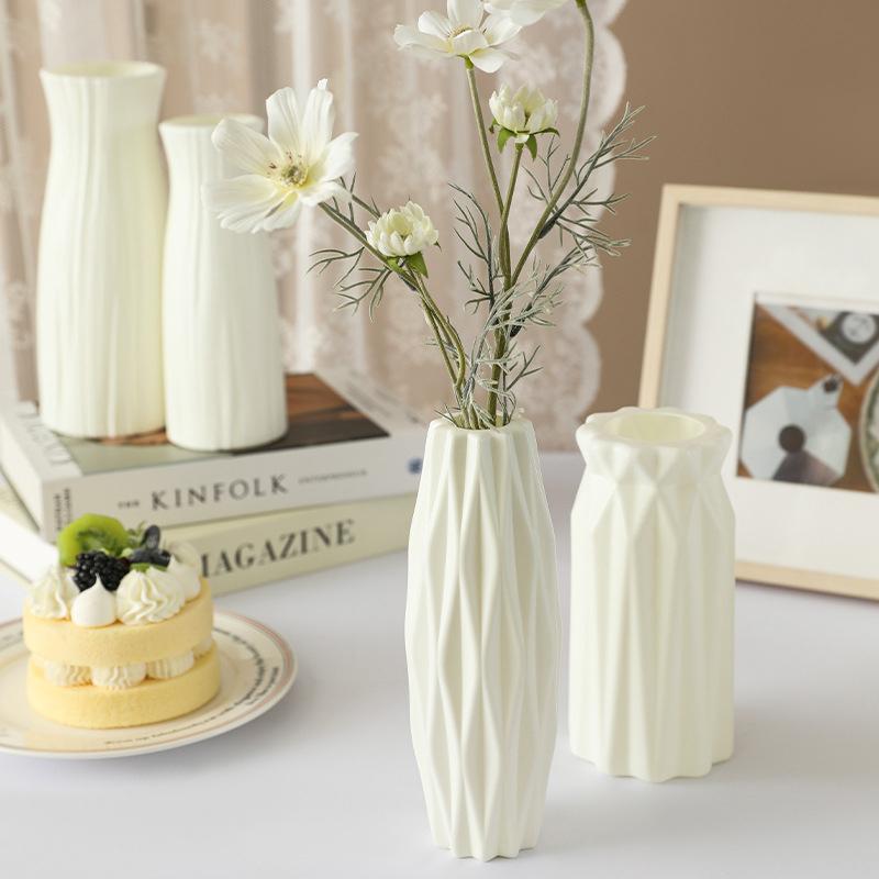 Nordic Пластиковая Ваза Для Цветов Гидропонный Горшок Ваза Украшение Домашнего Стола Декоративные Вазы Для Цветов Украшения