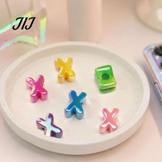 Alphabet Beads Kit 5Pcs DIY Acrylic Bubble Letter Beads, Colorful Large for Handmade Craft Accessories Jewelry Crafts Making, Spacer Crafting Projects