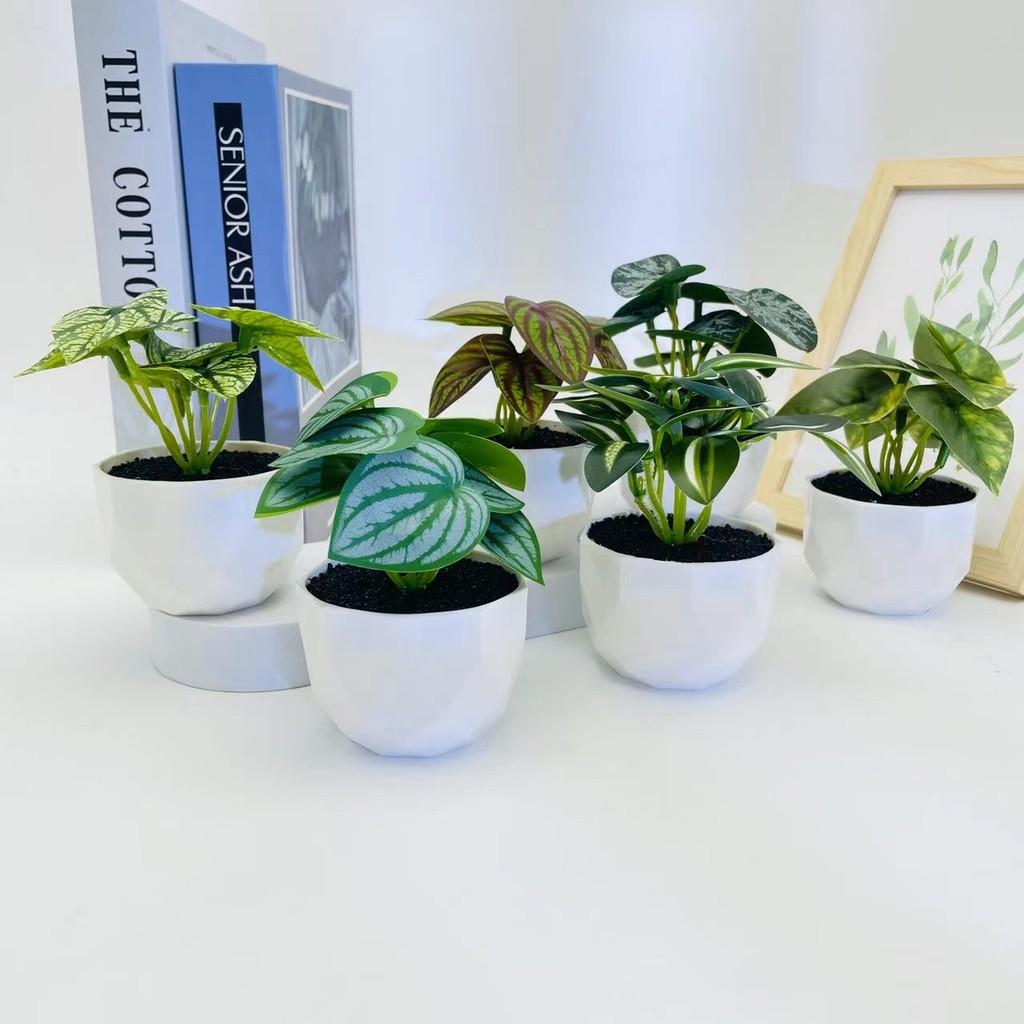 Имитация Листьев 8 Эпипремнум Золотистый Горшечное Искусственное Растение Орнамент Декор