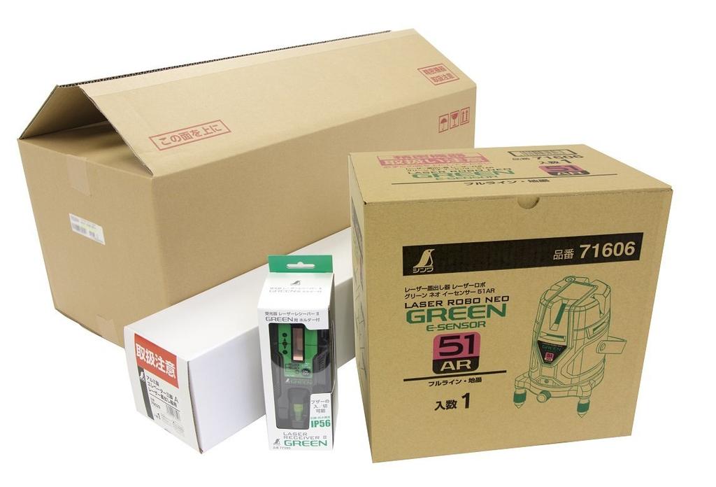 Shinwa Sokutei Лазерный маркер Laser Robo Green LASER ROBO GREEN Neo E Sensor 51 AR Набор 71616 Приемник/Штатив